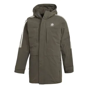 adidas Originals Trefoil Down Parka Jacket - Green