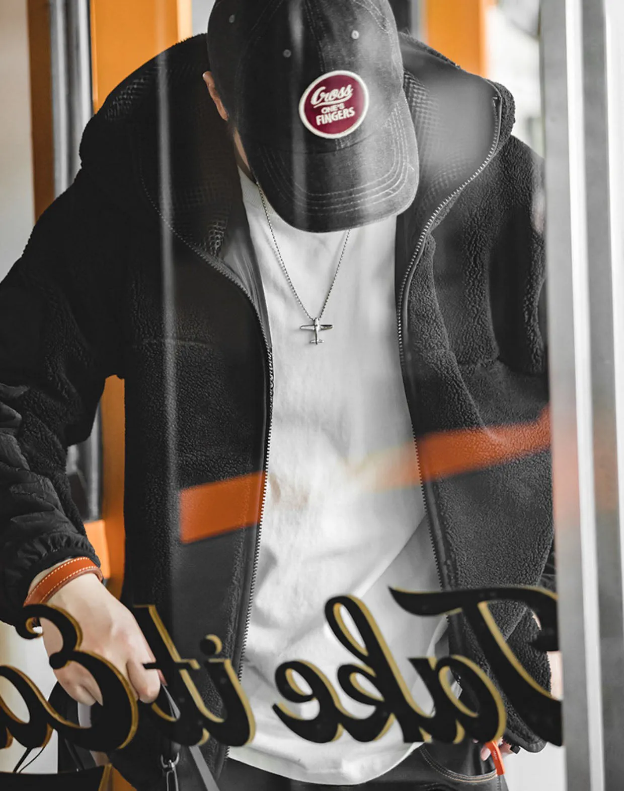 American Casual Wool Cotton Hooded Warm Velvet Men's Jacket