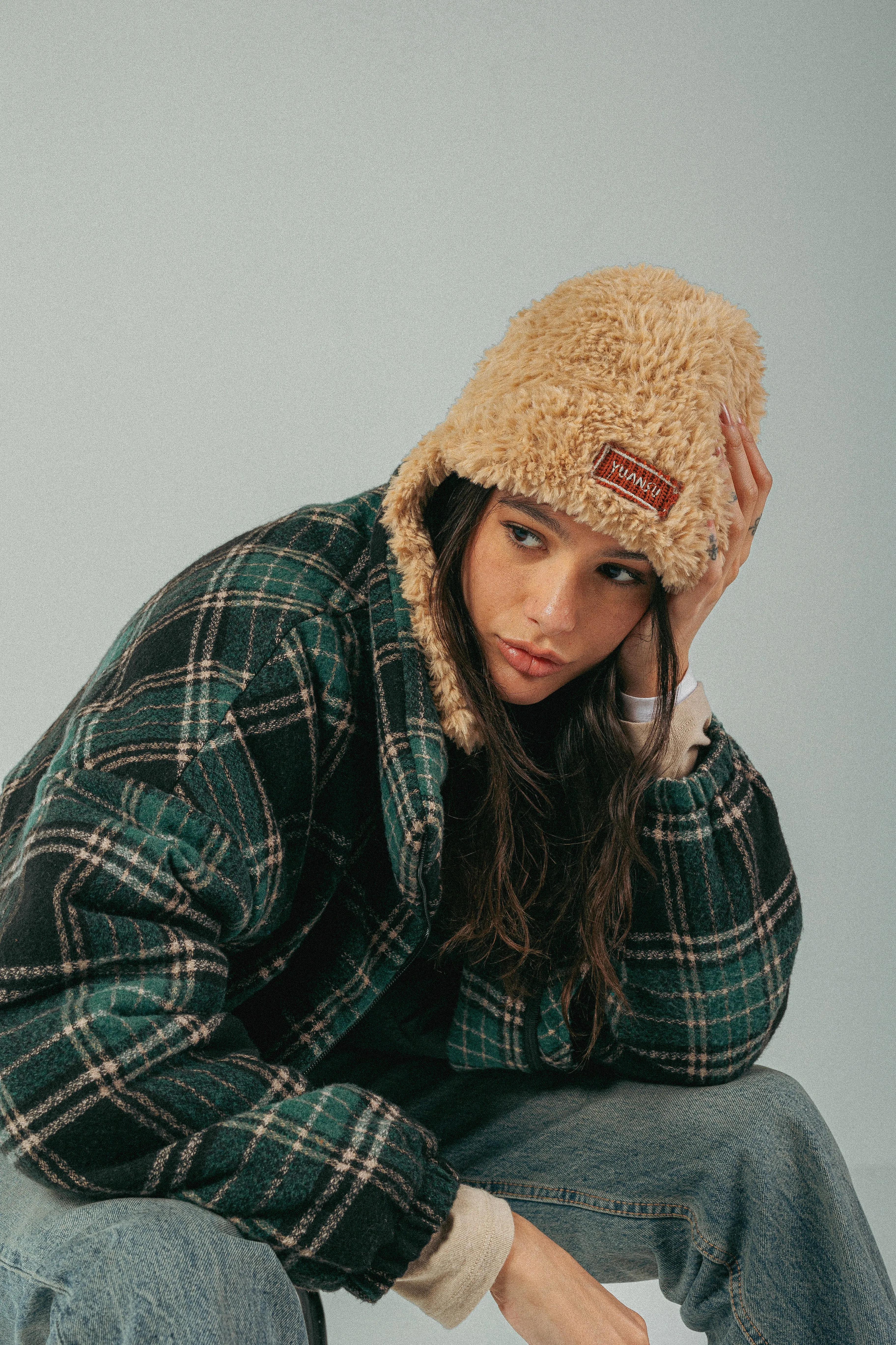 AUGUSTO WOOL-PLAID JACKET