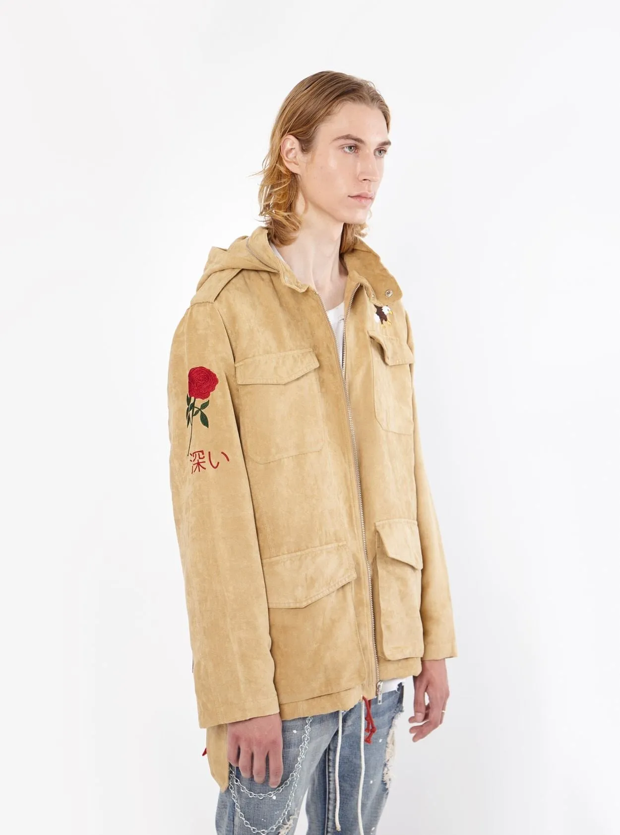 Belted Eagle Polysuede Field Jacket