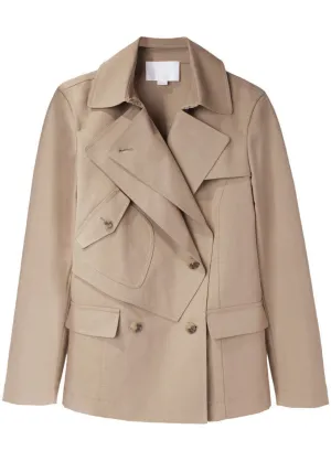 Brushed Twill Peacoat
