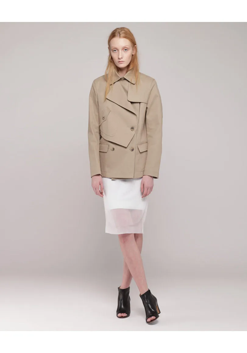 Brushed Twill Peacoat
