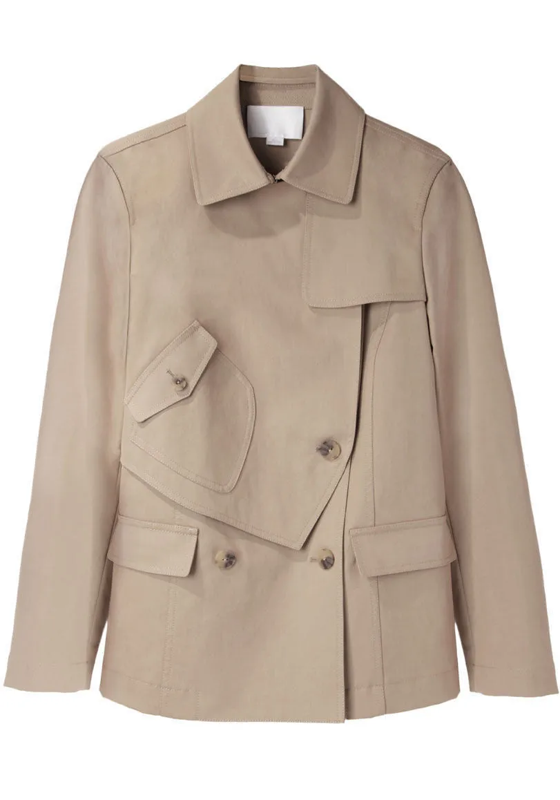 Brushed Twill Peacoat