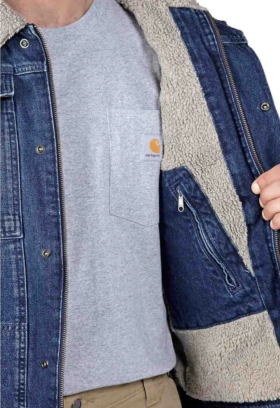 Carhartt Relaxed Fit Denim Sherpa Lined Jacket - 106323