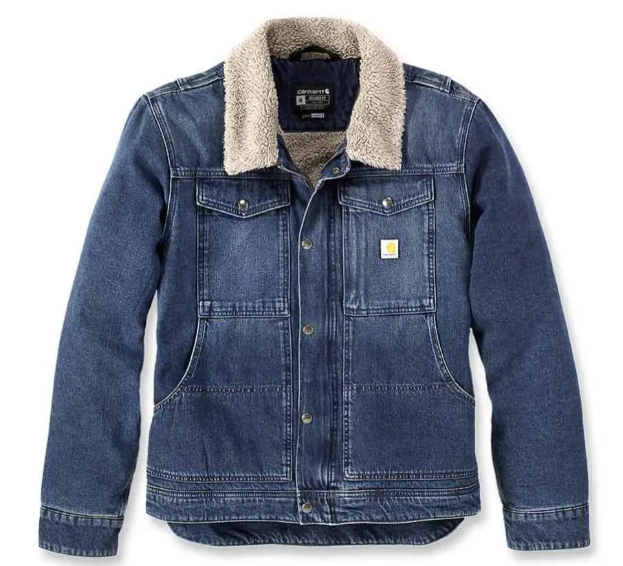 Carhartt Relaxed Fit Denim Sherpa Lined Jacket - 106323