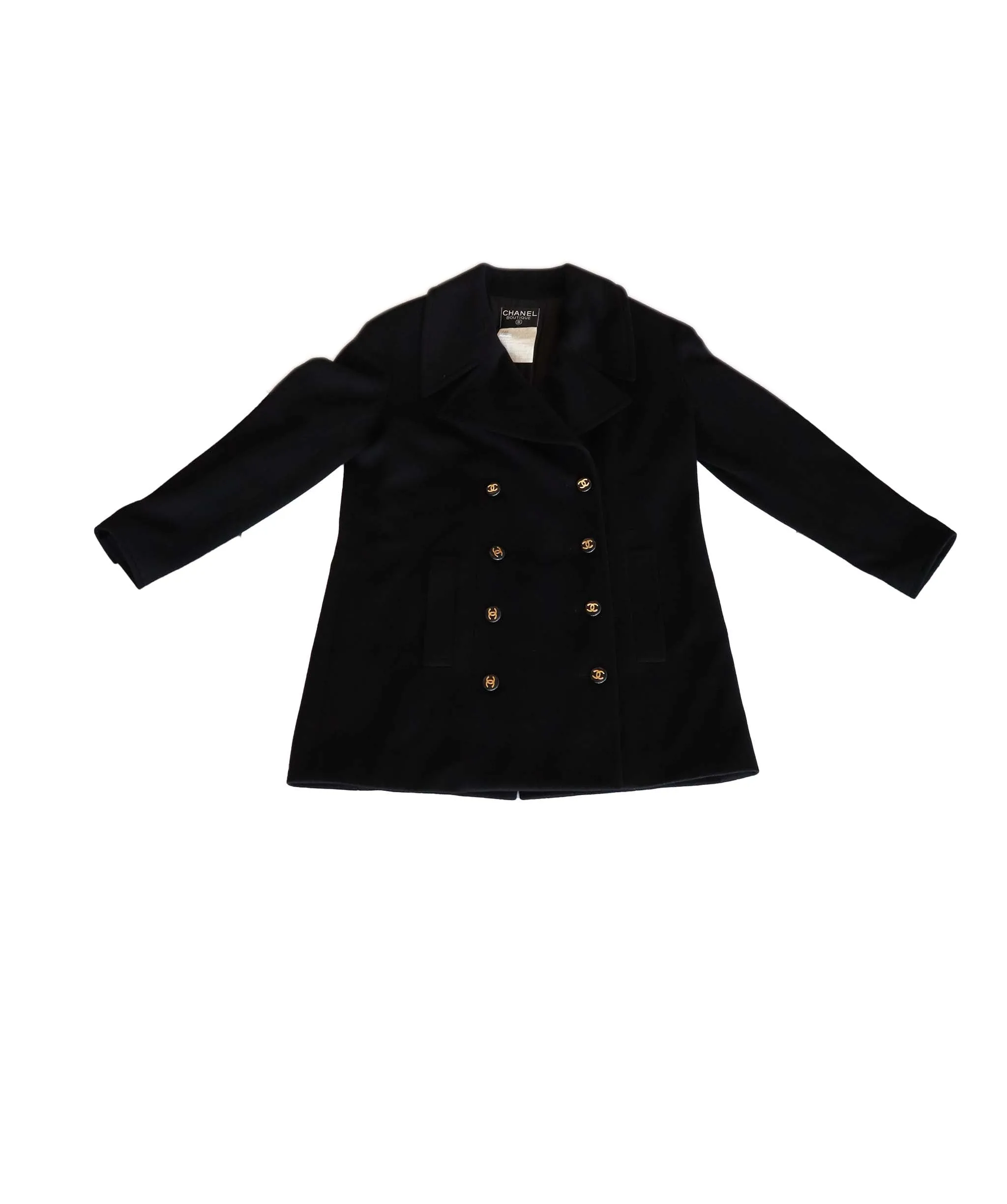 Chanel 93A Cashmere Coat Black DXBK0088