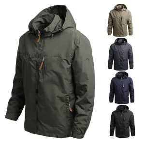 Climbing Field Jacket Men's Windproof Outerwear Waterproof Softshell Tactical Jacket Coat