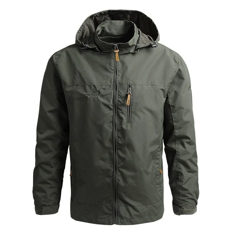 Climbing Field Jacket Men's Windproof Outerwear Waterproof Softshell Tactical Jacket Coat