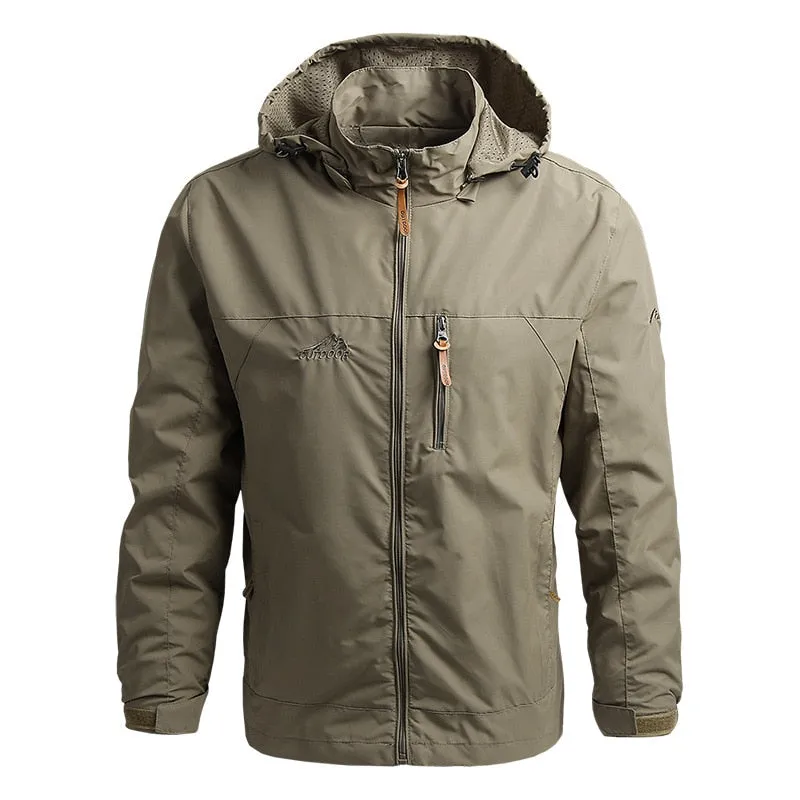 Climbing Field Jacket Men's Windproof Outerwear Waterproof Softshell Tactical Jacket Coat