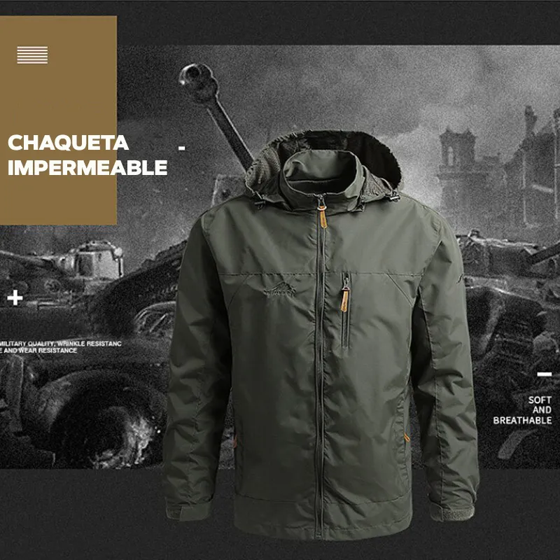 Climbing Field Jacket Men's Windproof Outerwear Waterproof Softshell Tactical Jacket Coat