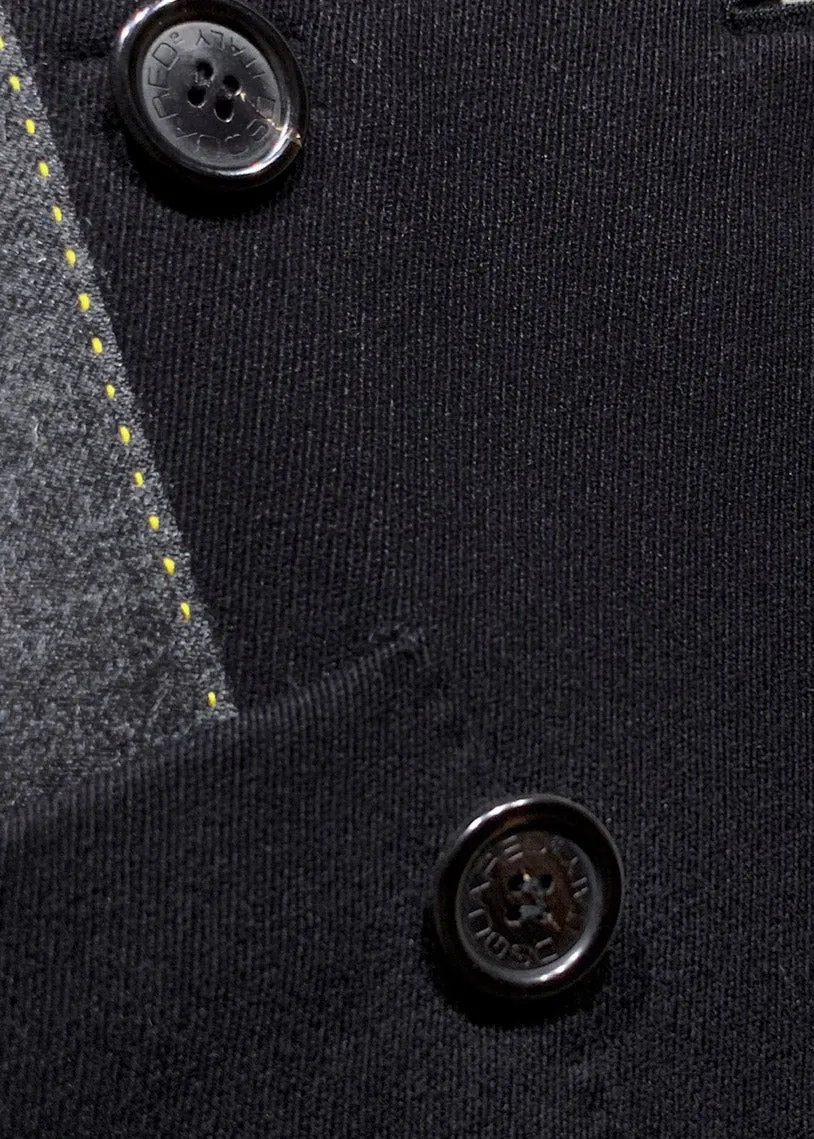 Dsquared2 Black Double Breasted Peacoat
