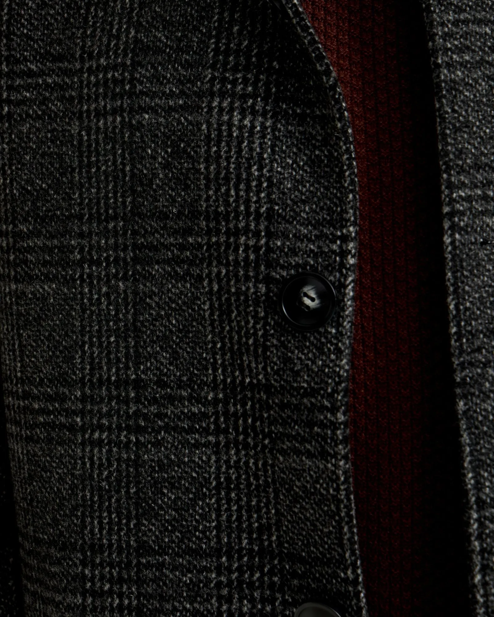 Dunbar Wool Rich Check Overcoat