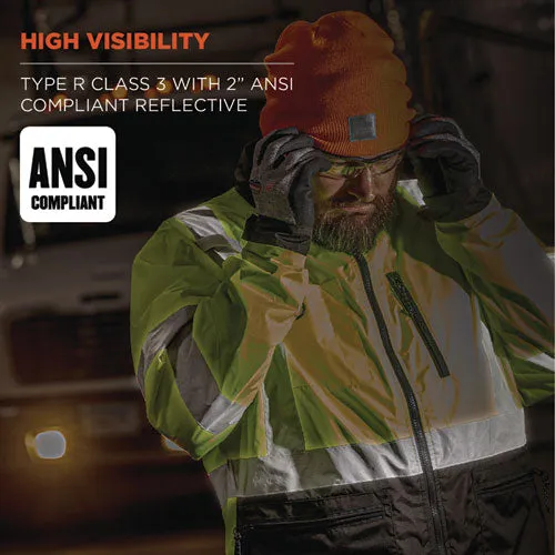 Glowear 8351 Class 3 Hi-vis Windbreaker Water-resistant Jacket, 2x-large, Orange, Ships In 1-3 Business Days