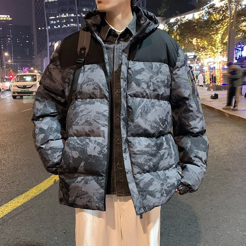 Ivyshape | Camo Winter Hooded Jacket