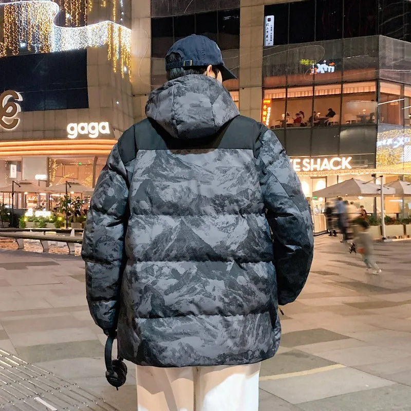 Ivyshape | Camo Winter Hooded Jacket