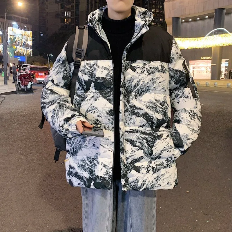 Ivyshape | Camo Winter Hooded Jacket