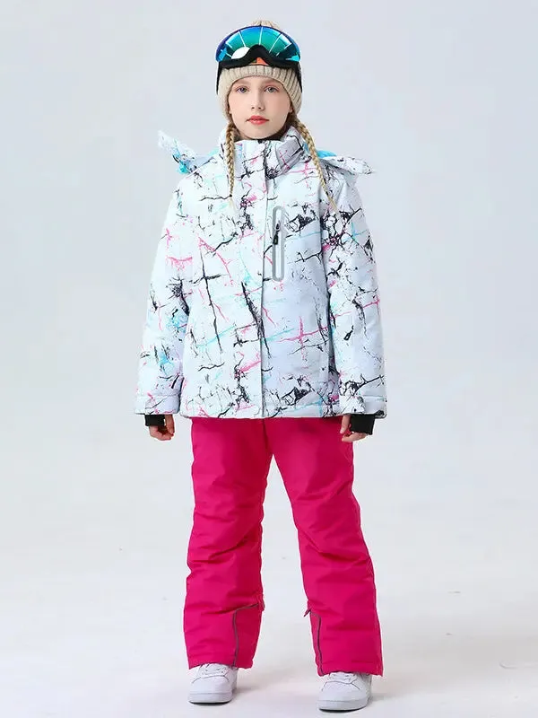 Kids Outdoor Snowboarding Jacket Hooded Warm Coat