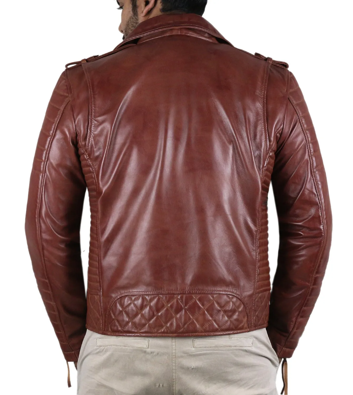 Leather Jackets Hub Mens Genuine Lambskin Leather Jacket (Black, Fencing Jacket) - 1501073