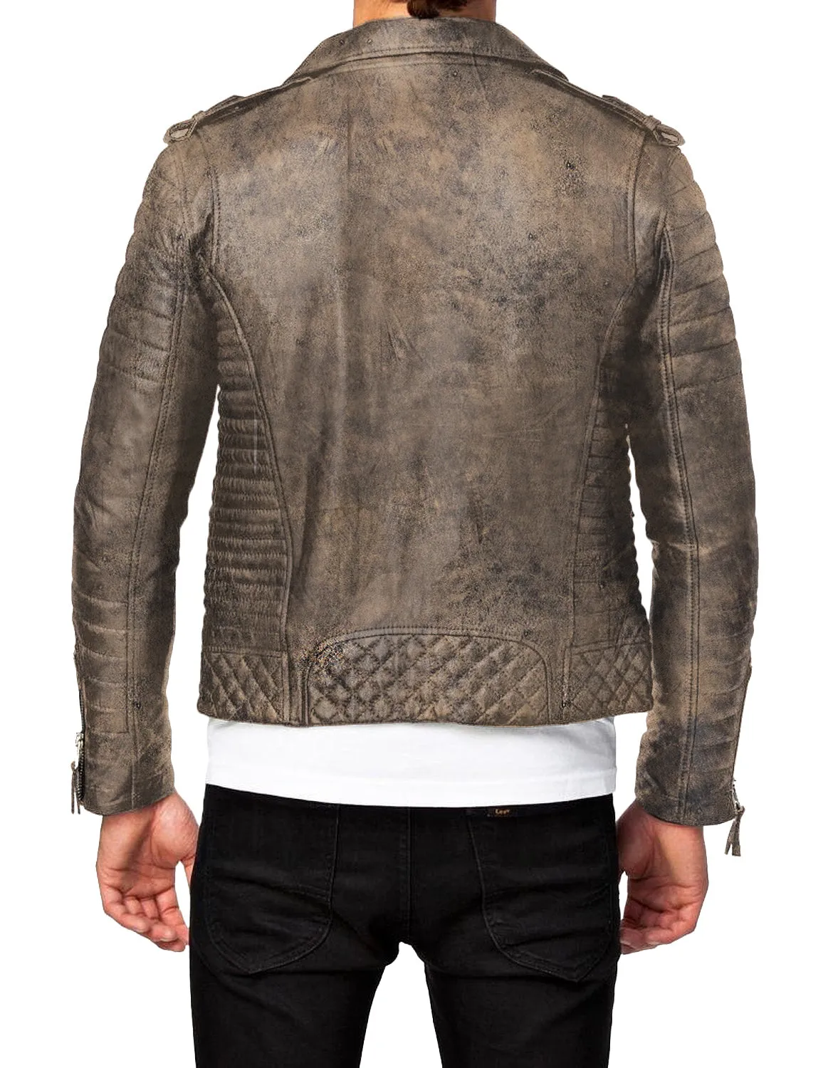 Leather Jackets Hub Mens Genuine Lambskin Leather Jacket (Black, Fencing Jacket) - 1501073