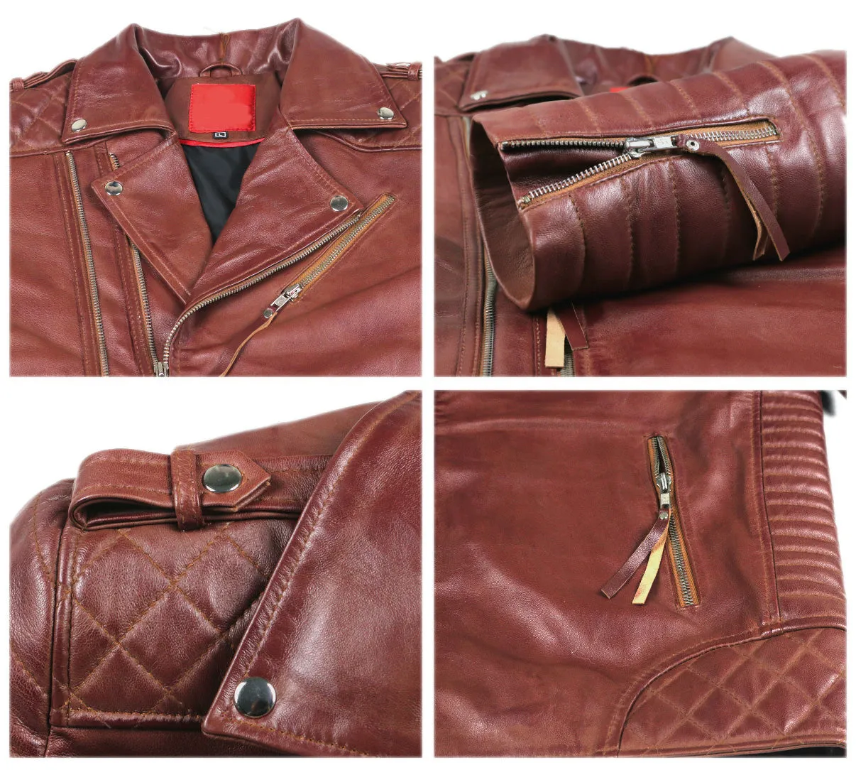 Leather Jackets Hub Mens Genuine Lambskin Leather Jacket (Black, Fencing Jacket) - 1501073