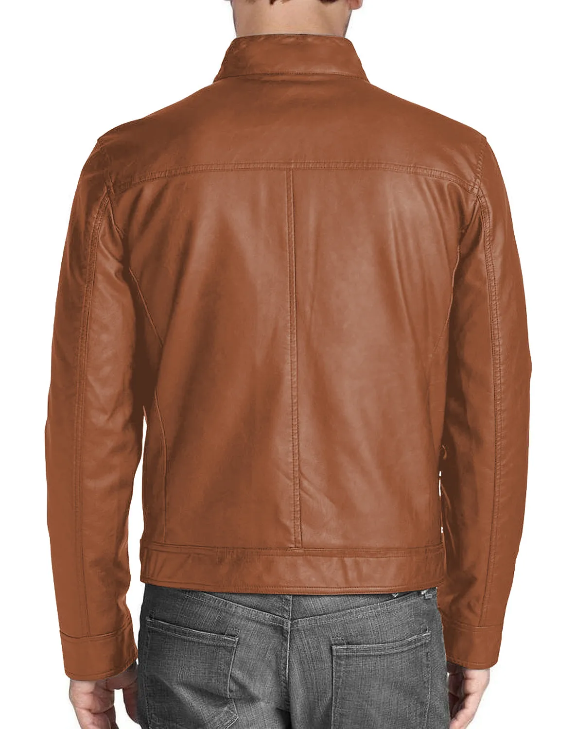 Leather Jackets Hub Mens Genuine Lambskin Leather Jacket (Black, Regal Jacket) - 1501332