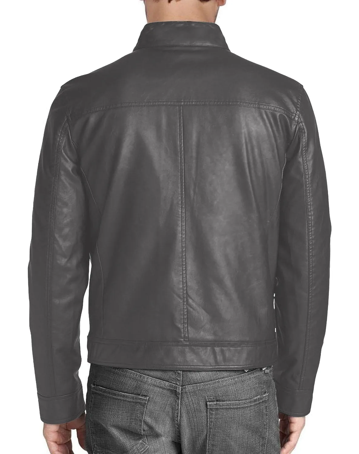 Leather Jackets Hub Mens Genuine Lambskin Leather Jacket (Black, Regal Jacket) - 1501332