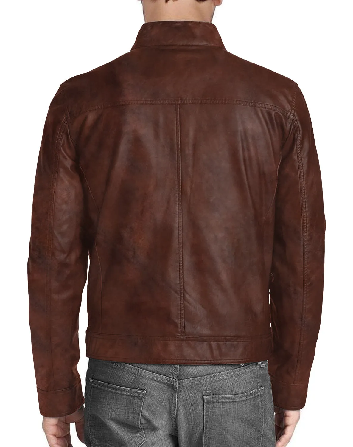 Leather Jackets Hub Mens Genuine Lambskin Leather Jacket (Black, Regal Jacket) - 1501332
