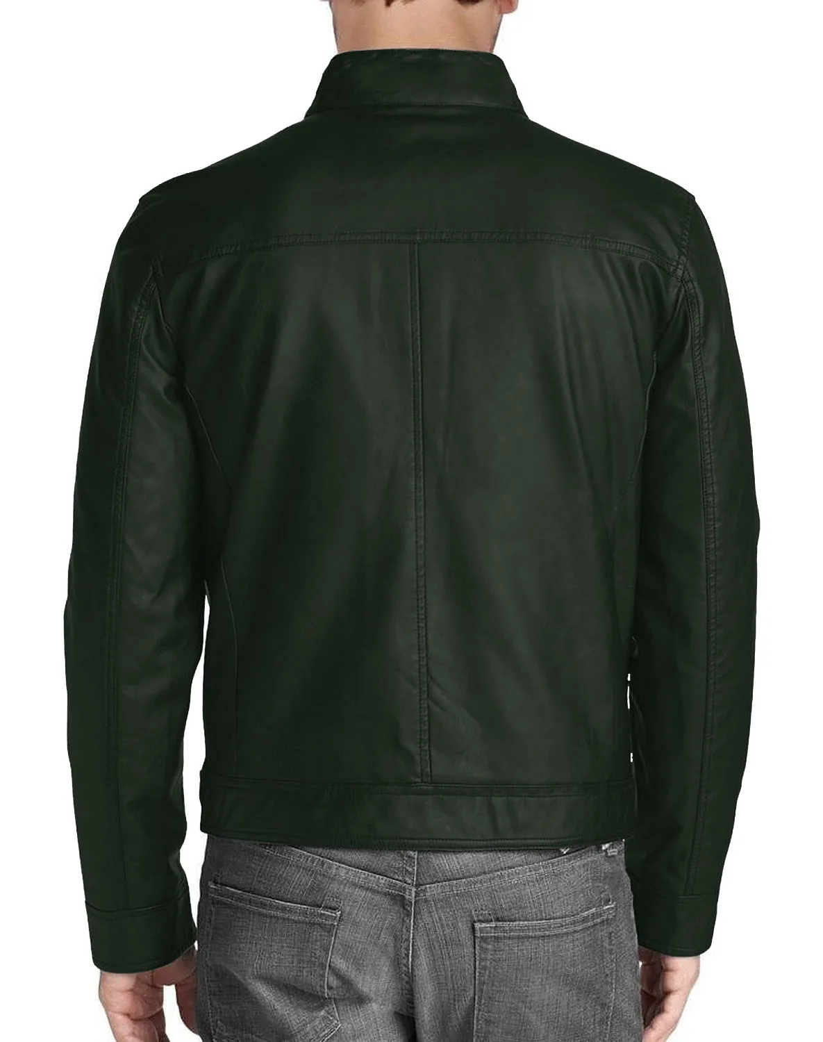 Leather Jackets Hub Mens Genuine Lambskin Leather Jacket (Black, Regal Jacket) - 1501332