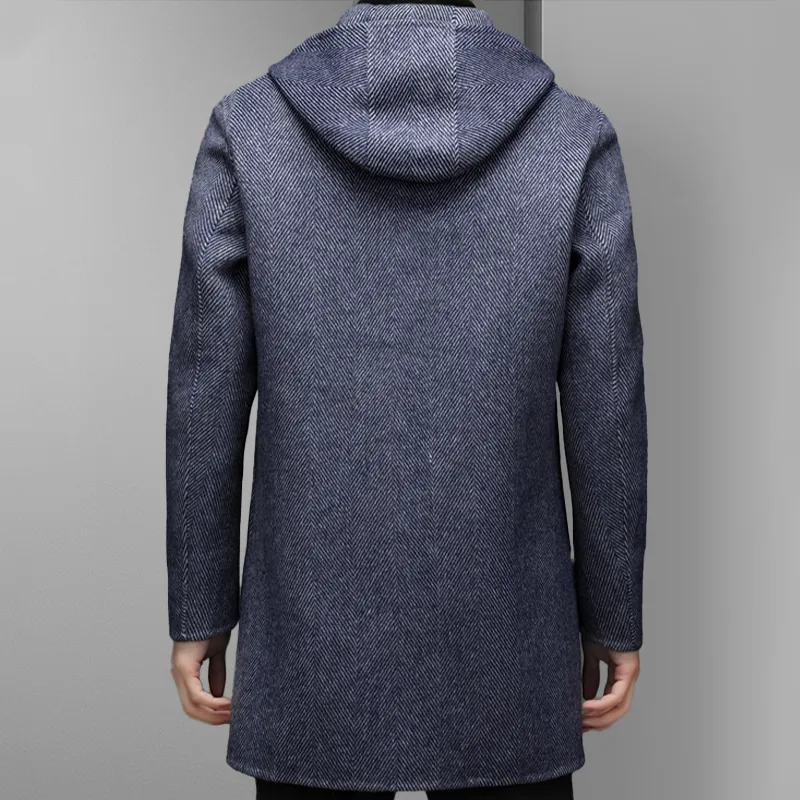 MILANO-CALOU CONTEMPORARY WOOL OVERCOAT