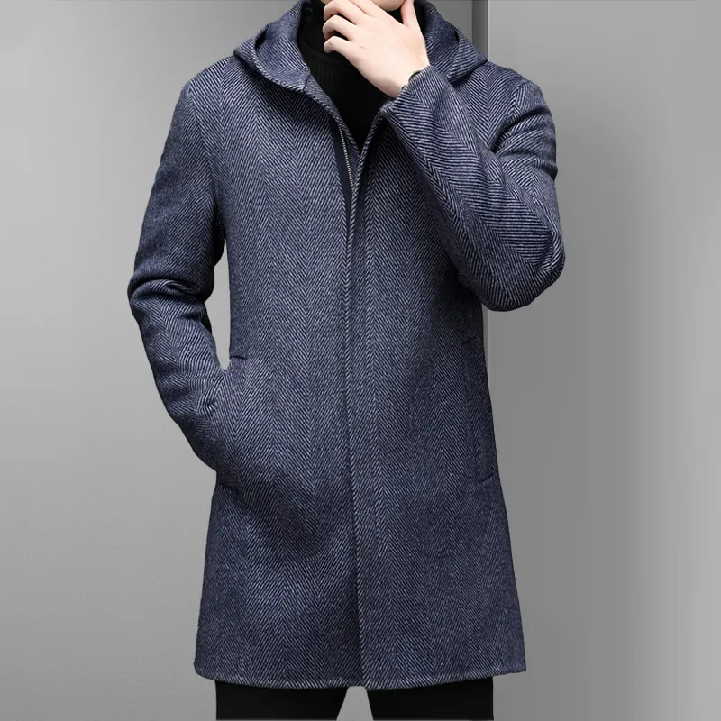 MILANO-CALOU CONTEMPORARY WOOL OVERCOAT