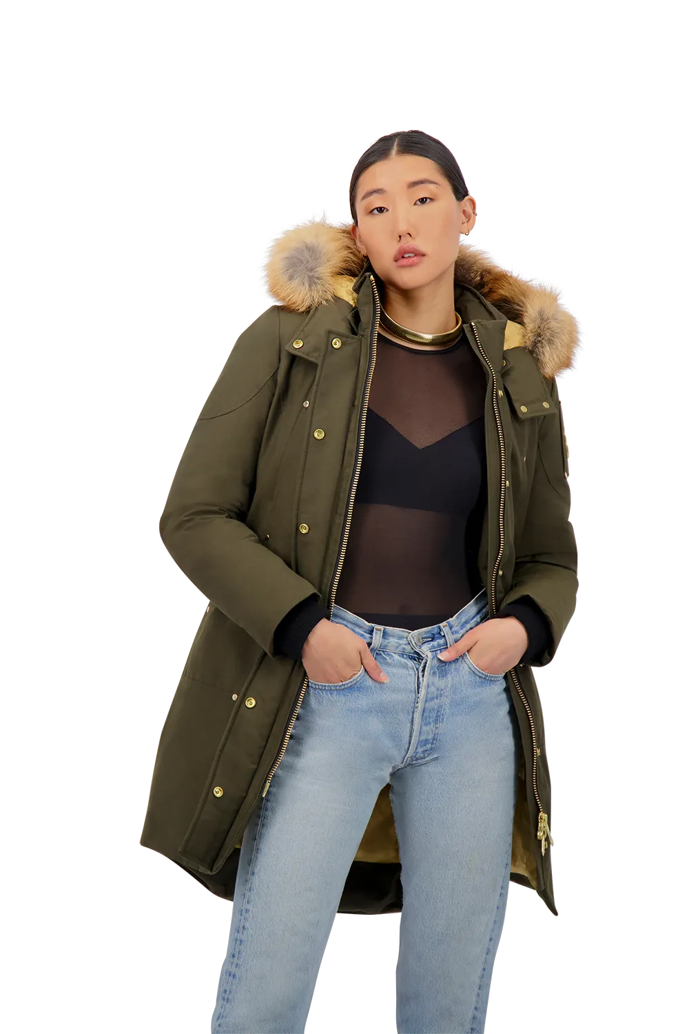 MOOSE KNUCKLES GRAND METIS PARKA Womens Apparel