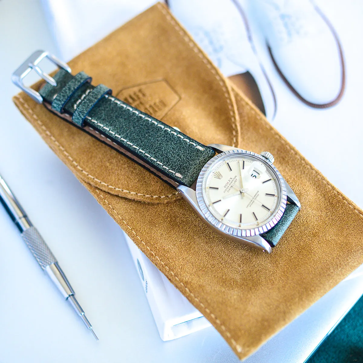 Nubuck Watch Strap (Jade)
