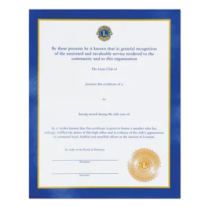 OFFICER CERTIFICATE