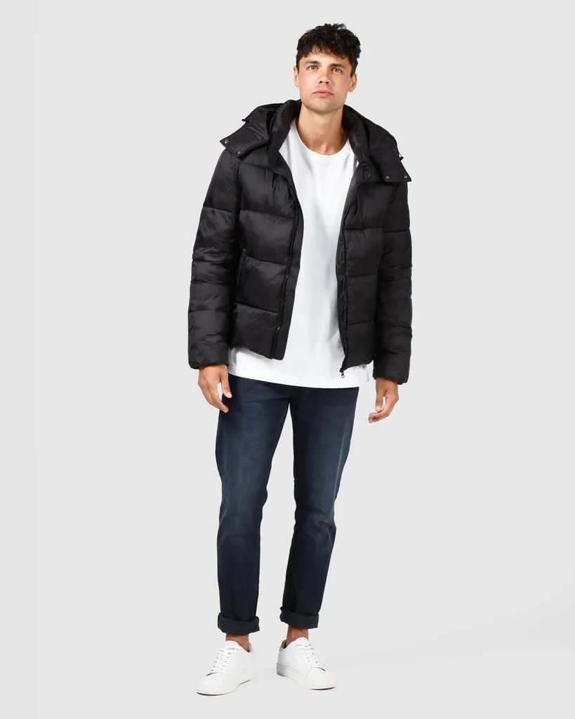 Ortc MENS PUFFER JACKET - BLACK