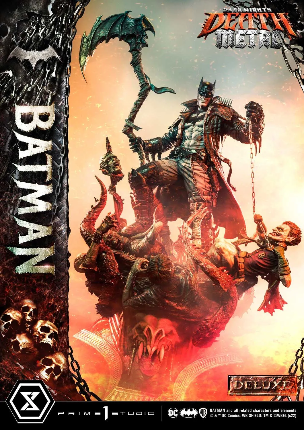 [Pre-Order] PRIME1 STUDIO - MMDCMT-09DXS: DEATH METAL BATMAN (DARK NIGHTS: METAL) DELUXE BONUS VERSION