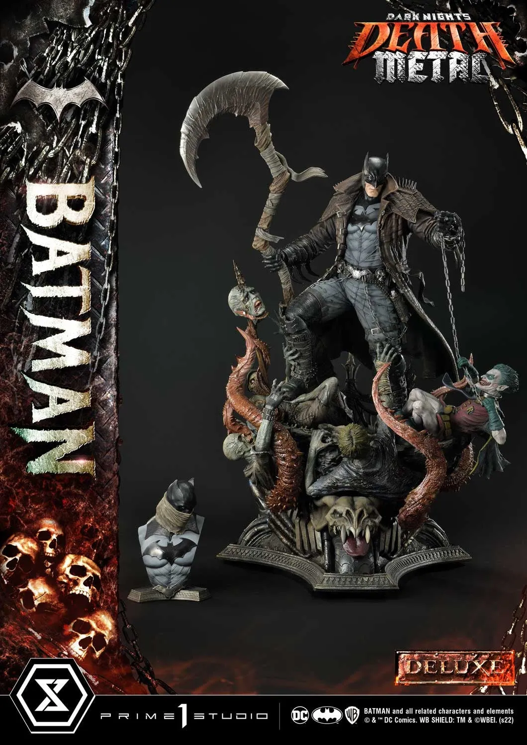 [Pre-Order] PRIME1 STUDIO - MMDCMT-09DXS: DEATH METAL BATMAN (DARK NIGHTS: METAL) DELUXE BONUS VERSION