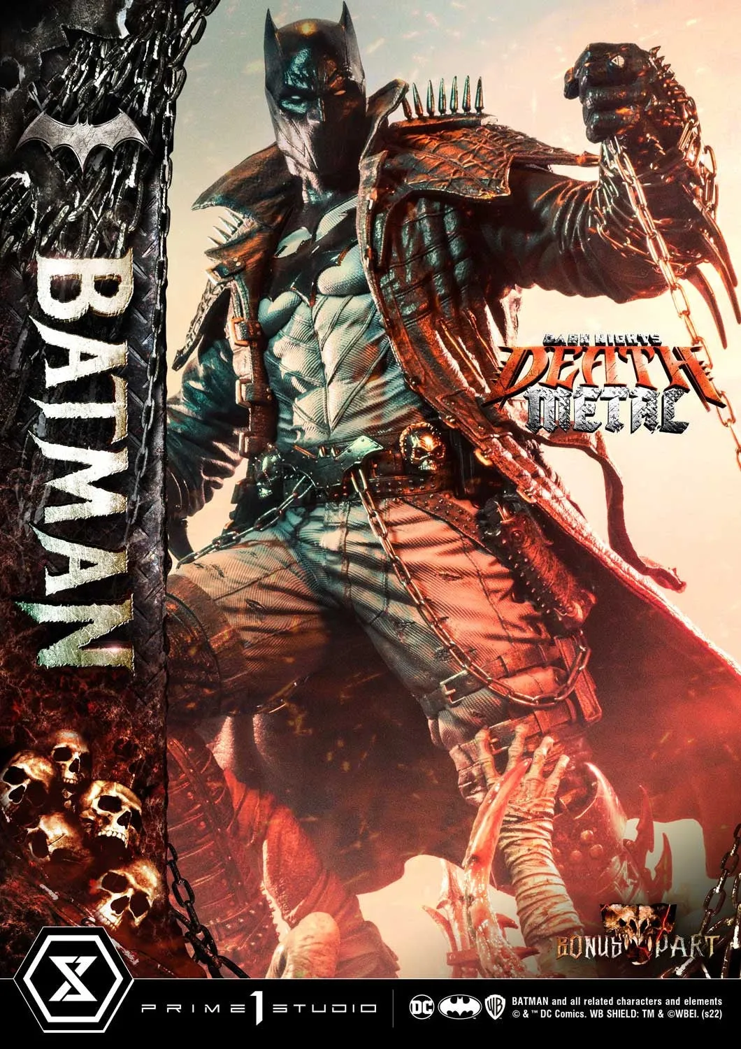 [Pre-Order] PRIME1 STUDIO - MMDCMT-09DXS: DEATH METAL BATMAN (DARK NIGHTS: METAL) DELUXE BONUS VERSION