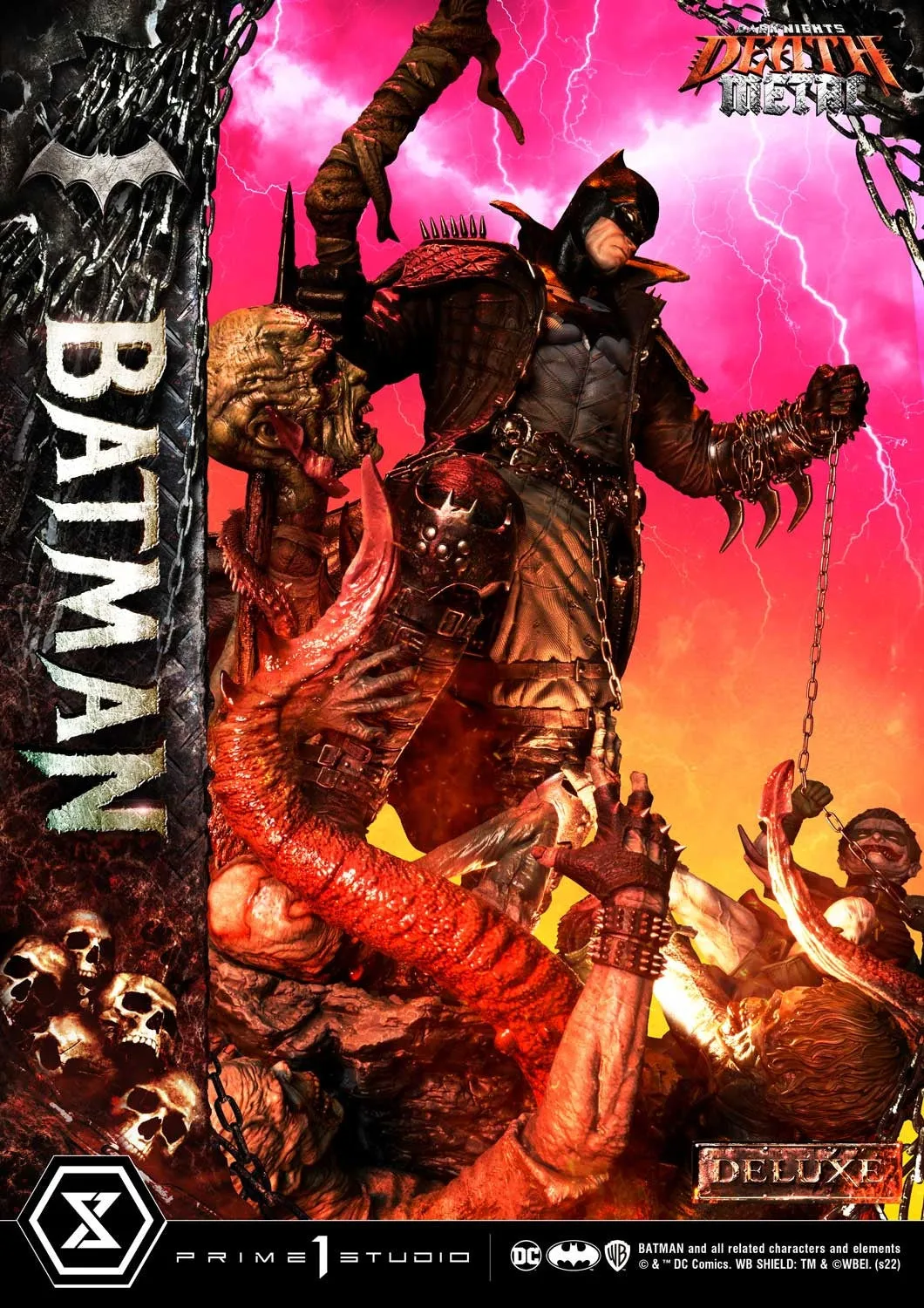 [Pre-Order] PRIME1 STUDIO - MMDCMT-09DXS: DEATH METAL BATMAN (DARK NIGHTS: METAL) DELUXE BONUS VERSION