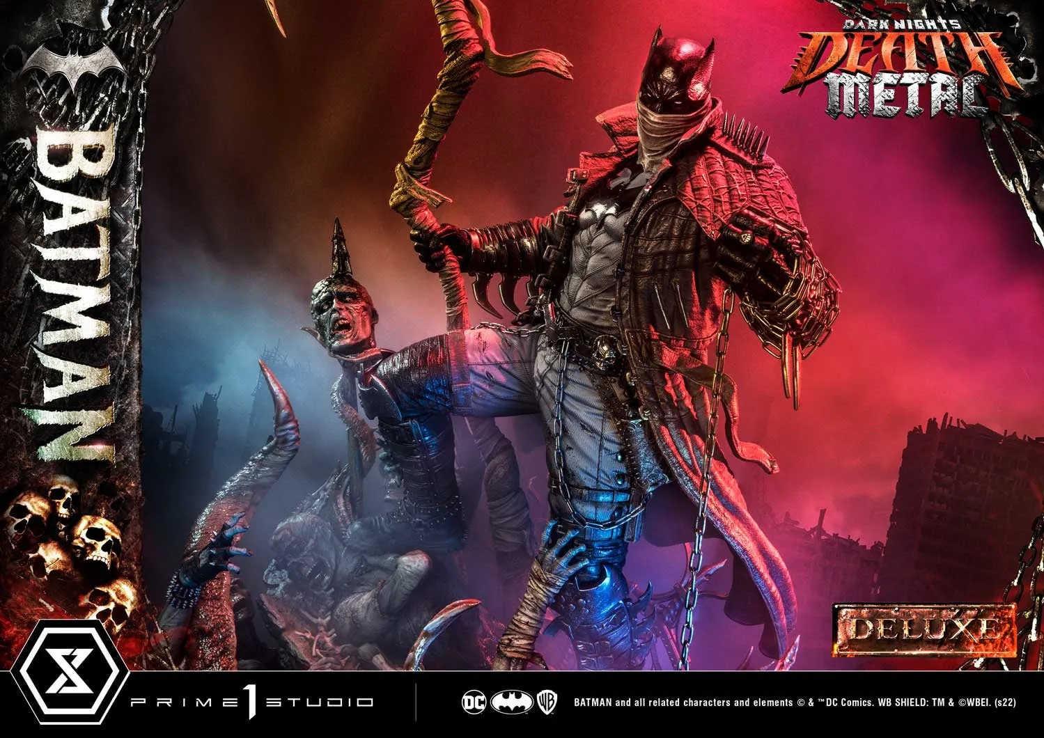 [Pre-Order] PRIME1 STUDIO - MMDCMT-09DXS: DEATH METAL BATMAN (DARK NIGHTS: METAL) DELUXE BONUS VERSION