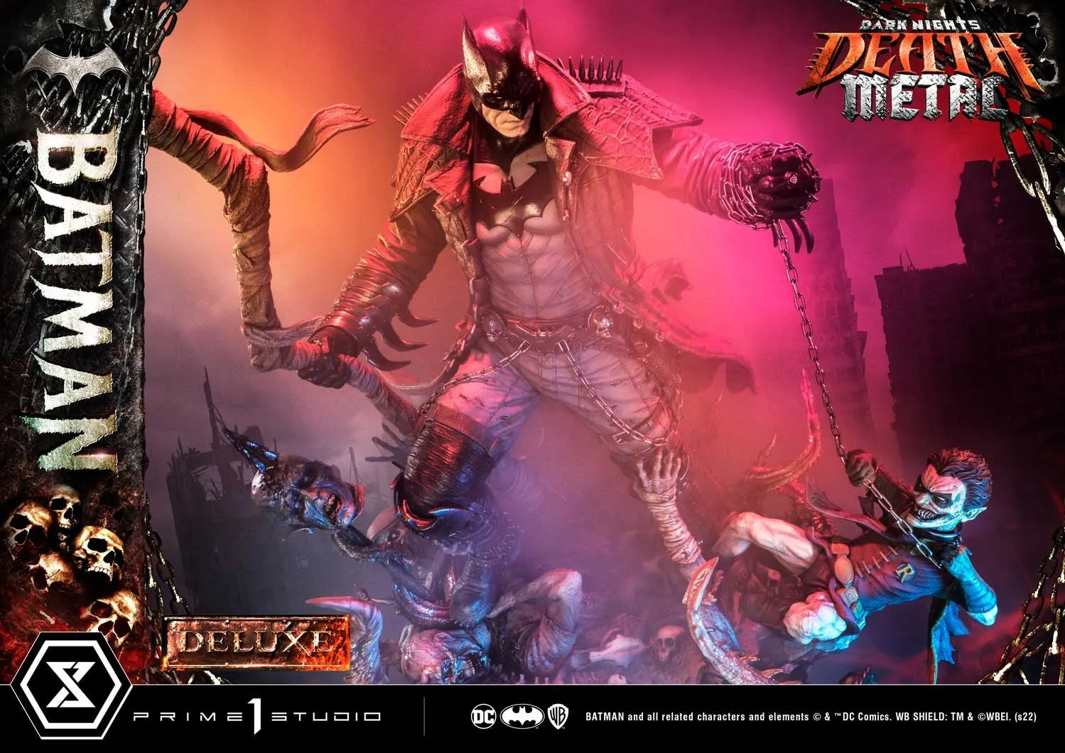 [Pre-Order] PRIME1 STUDIO - MMDCMT-09DXS: DEATH METAL BATMAN (DARK NIGHTS: METAL) DELUXE BONUS VERSION