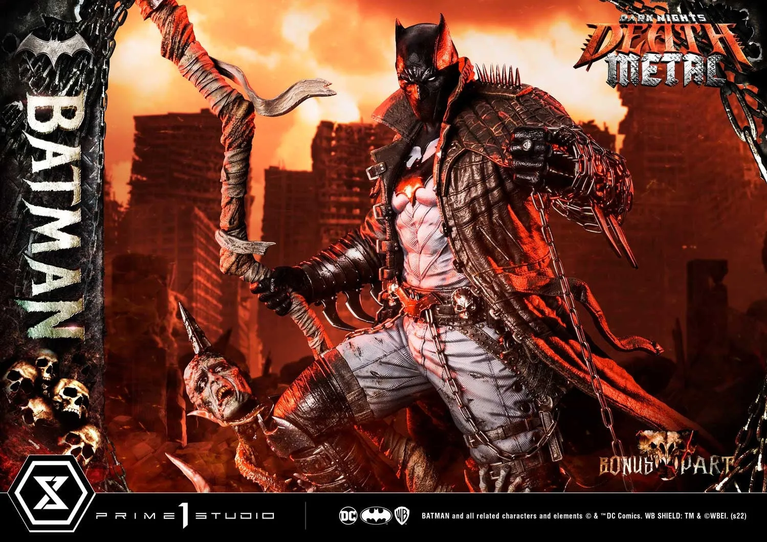 [Pre-Order] PRIME1 STUDIO - MMDCMT-09DXS: DEATH METAL BATMAN (DARK NIGHTS: METAL) DELUXE BONUS VERSION