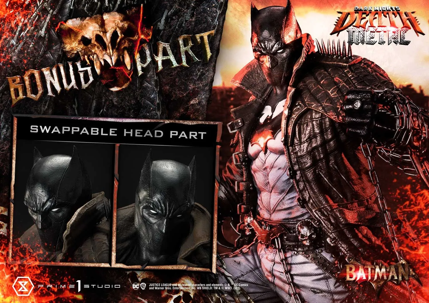 [Pre-Order] PRIME1 STUDIO - MMDCMT-09DXS: DEATH METAL BATMAN (DARK NIGHTS: METAL) DELUXE BONUS VERSION