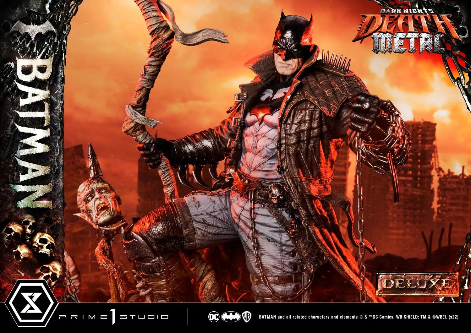 [Pre-Order] PRIME1 STUDIO - MMDCMT-09DXS: DEATH METAL BATMAN (DARK NIGHTS: METAL) DELUXE BONUS VERSION