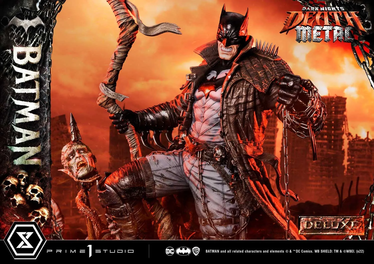 [Pre-Order] PRIME1 STUDIO - MMDCMT-09DXS: DEATH METAL BATMAN (DARK NIGHTS: METAL) DELUXE BONUS VERSION