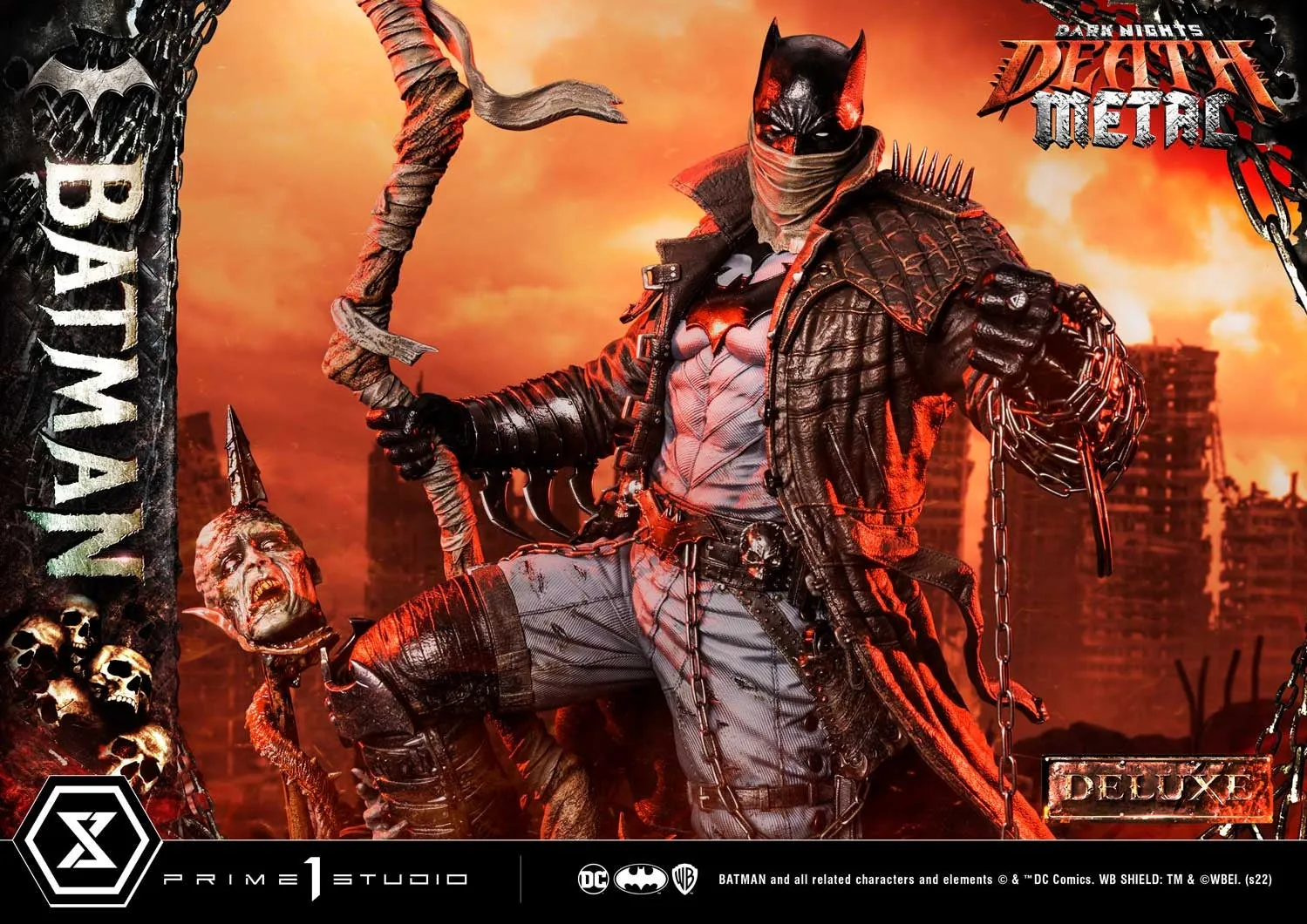 [Pre-Order] PRIME1 STUDIO - MMDCMT-09DXS: DEATH METAL BATMAN (DARK NIGHTS: METAL) DELUXE BONUS VERSION