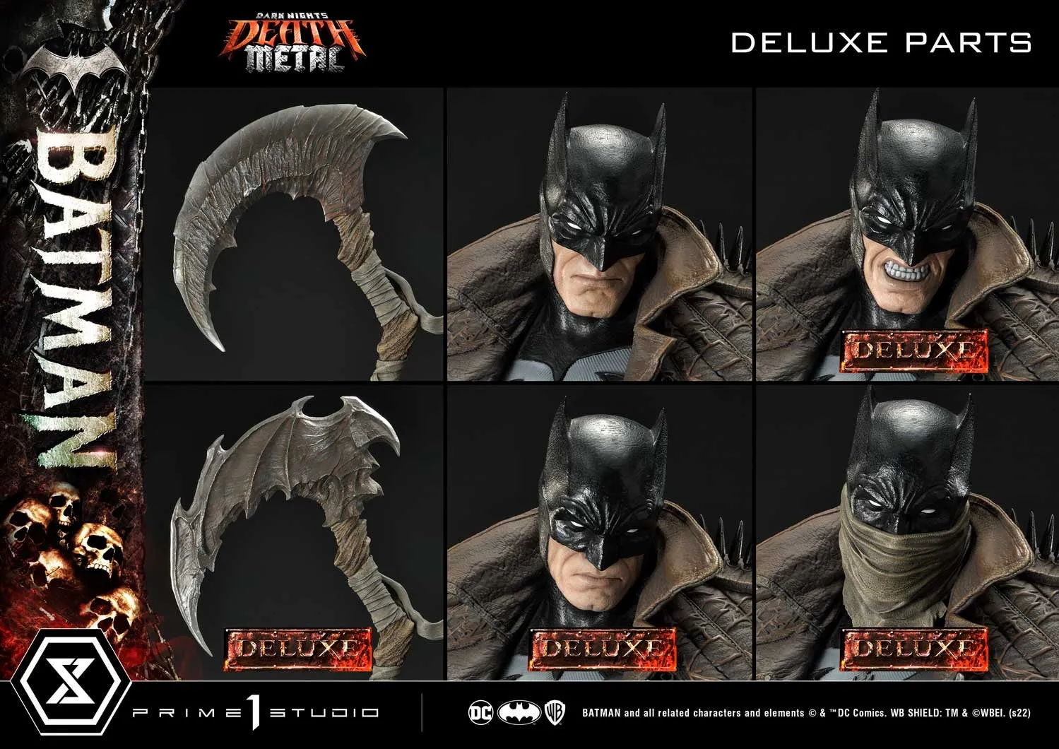[Pre-Order] PRIME1 STUDIO - MMDCMT-09DXS: DEATH METAL BATMAN (DARK NIGHTS: METAL) DELUXE BONUS VERSION