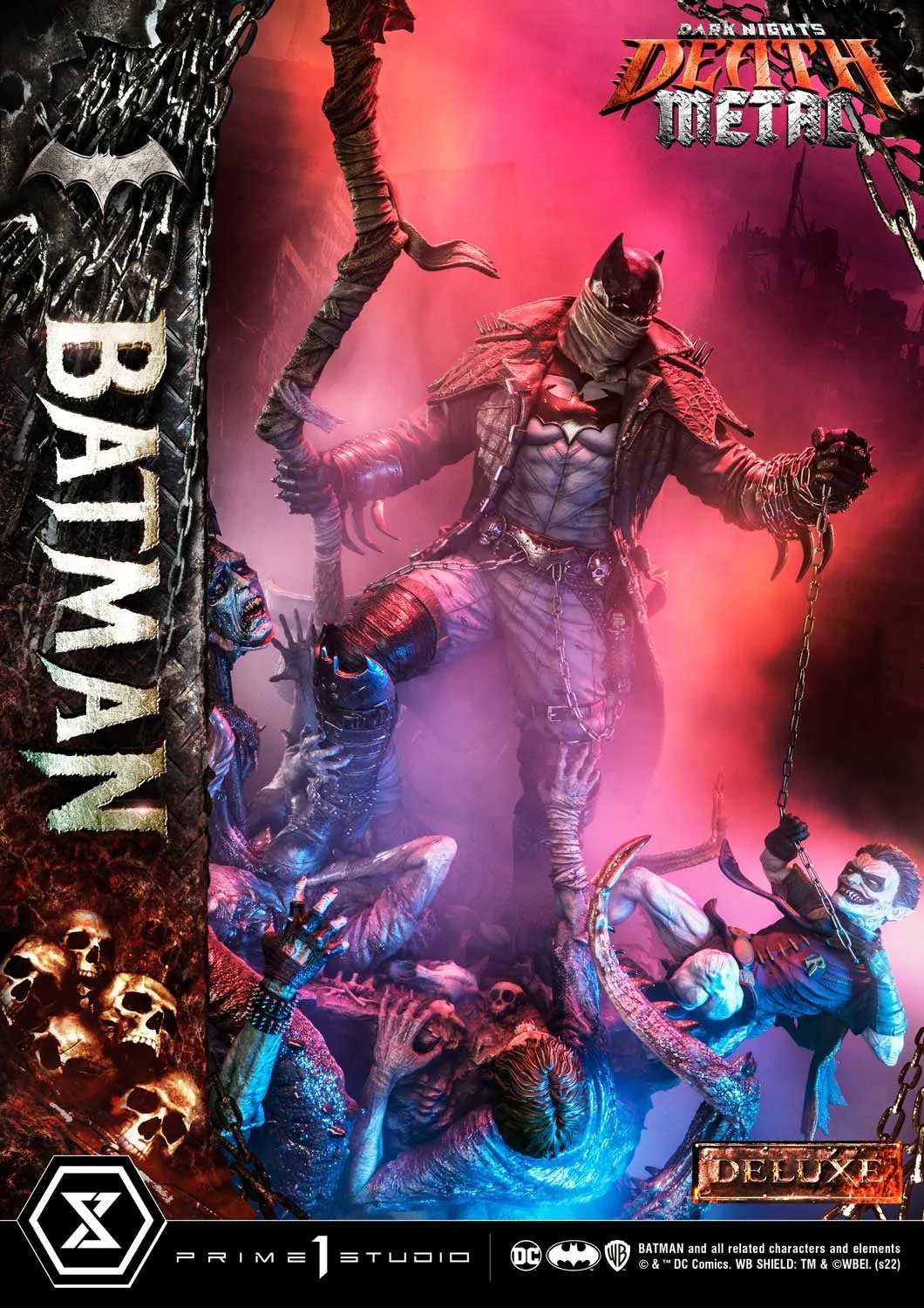 [Pre-Order] PRIME1 STUDIO - MMDCMT-09DXS: DEATH METAL BATMAN (DARK NIGHTS: METAL) DELUXE BONUS VERSION