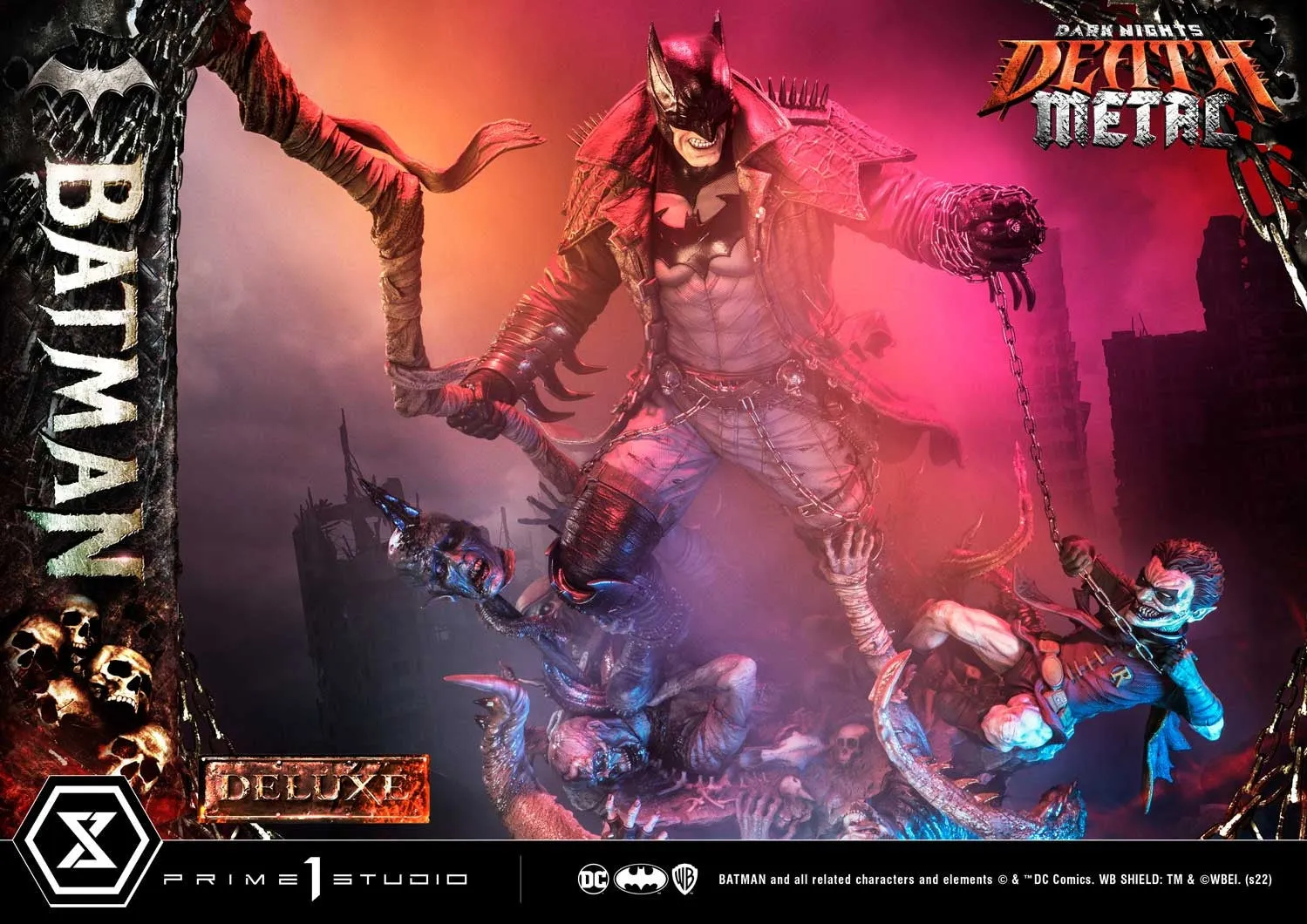 [Pre-Order] PRIME1 STUDIO - MMDCMT-09DXS: DEATH METAL BATMAN (DARK NIGHTS: METAL) DELUXE BONUS VERSION