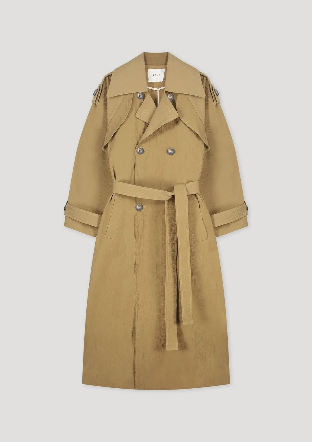 RÓHE TEXTURED TRENCH COAT