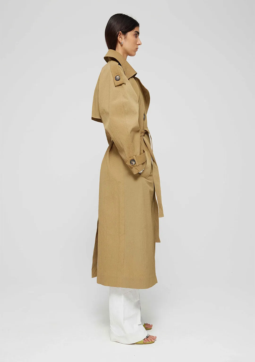 RÓHE TEXTURED TRENCH COAT